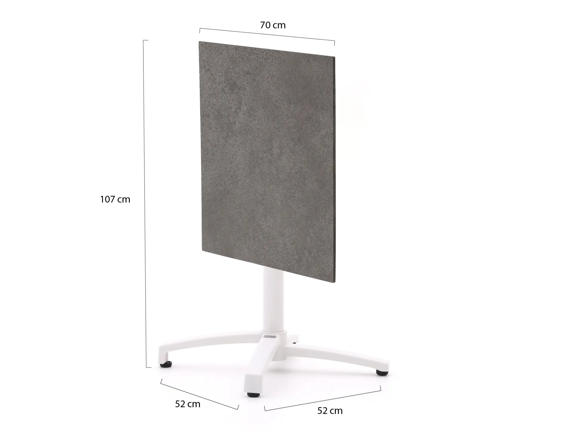 Bellagio Canzo klaptafel 70x70x73cm