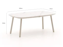 Bellagio Caronia lounge tuintafel 100x55x38cm