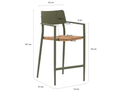 Bellagio Cino 175cm barset 5-delig stapelbaar