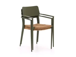 Bellagio Cino/ROUGH-K 90cm dining tuinset 5-delig stapelbaar