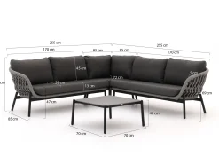 Bellagio Cupello hoek loungeset 4-delig