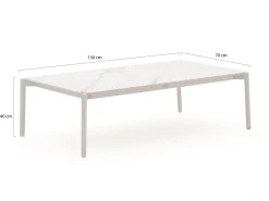 Bellagio Cupello lounge tuintafel 130x70x40cm