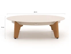 Bellagio Esenta lounge tuintafel ø86 (h:21cm)/ø 68 (h:19cm)