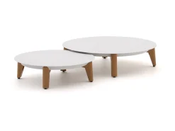 Bellagio Esenta lounge tuintafel ø86 (h:21cm)/ø 68 (h:19cm)