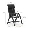 Bellagio Fermo/Fidenza ovaal 180cm dining tuinset 5-delig verstelbaar