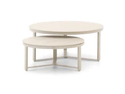 Bellagio Ficarolo lounge tuintafelset ø85cm(h:35cm)/ø65cm (h:30cm)