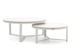 Bellagio Ficarolo lounge tuintafelset ø85cm(h:35cm)/ø65cm (h:30cm)