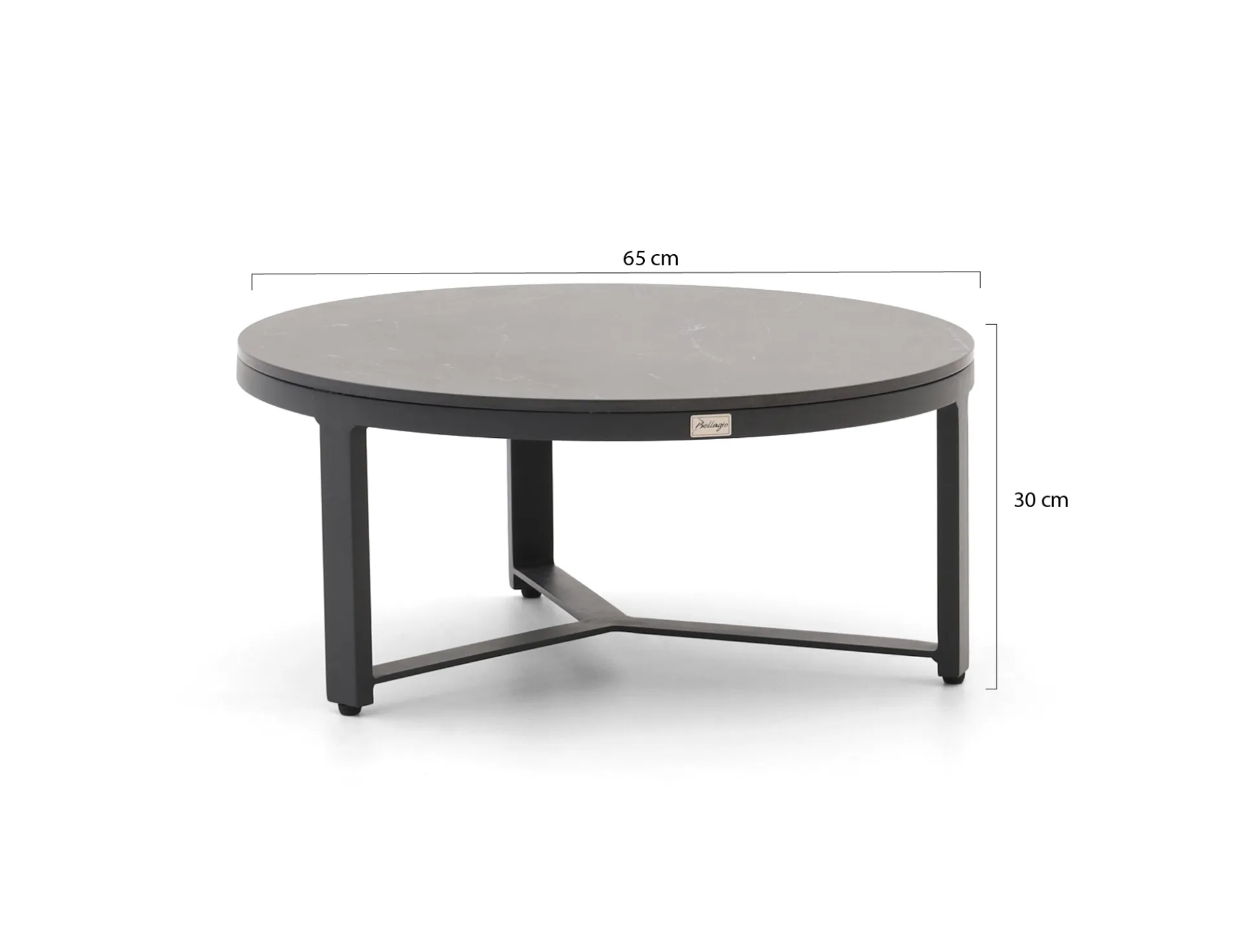 Bellagio Ficarolo lounge tuintafelset ø85cm(h:35cm)/ø65cm (h:30cm)