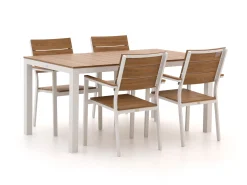 Bellagio Fidenza 160cm dining tuinset 5-delig stapelbaar