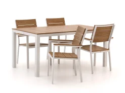 Bellagio Fidenza 160cm dining tuinset 5-delig stapelbaar