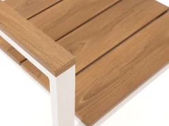 Bellagio Fidenza 160cm dining tuinset met bank 4-delig stapelbaar