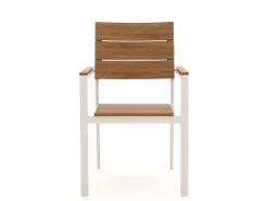 Bellagio Fidenza 160cm dining tuinset met bank 4-delig stapelbaar