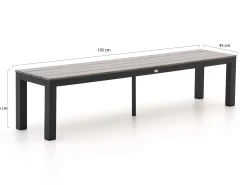 Bellagio Fidenza 220cm picknickset 3-delig