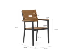 Bellagio Fidenza 220cm picknickset 3-delig