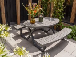 Bellagio Fidenza picknicktafel 216x200x75cm