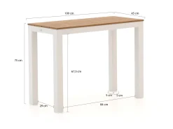 Bellagio Fidenza sidetable 100x45x75cm