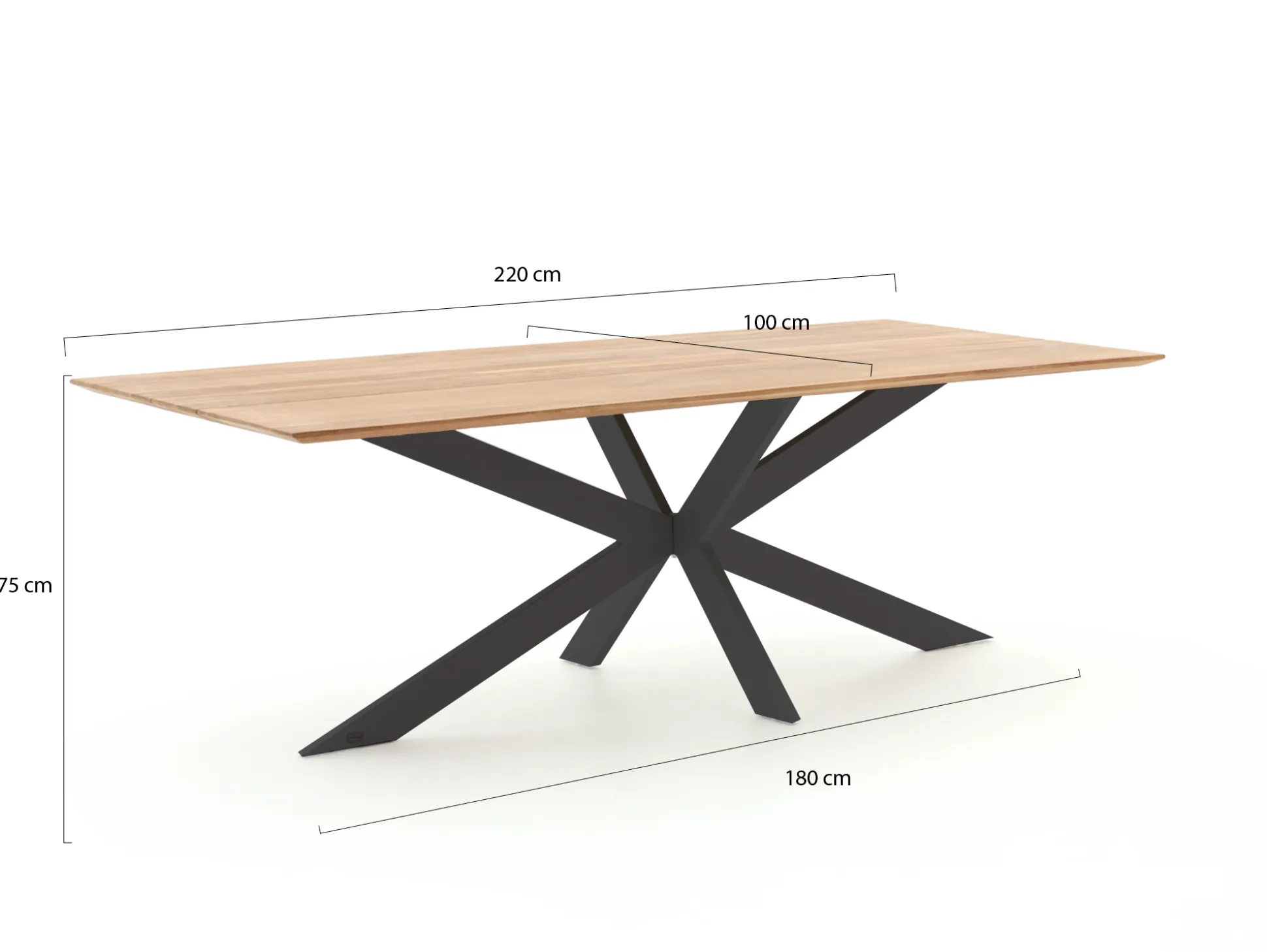 Bellagio Furato dining tuintafel 220x100cm