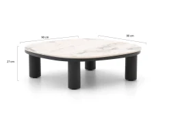 Bellagio Gorizia lounge tuintafel 90x90x27cm