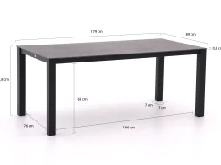 Bellagio Lagundo dining tuintafel 180x90cm