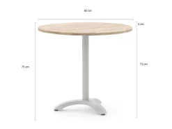 Bellagio Lisio tuintafel ø85cm (h:75cm)