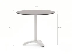 Bellagio Lisio tuintafel ø80cm (h:73cm)