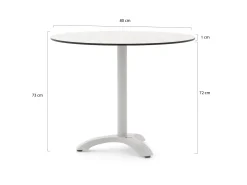 Bellagio Lisio tuintafel ø80cm (h:73cm)