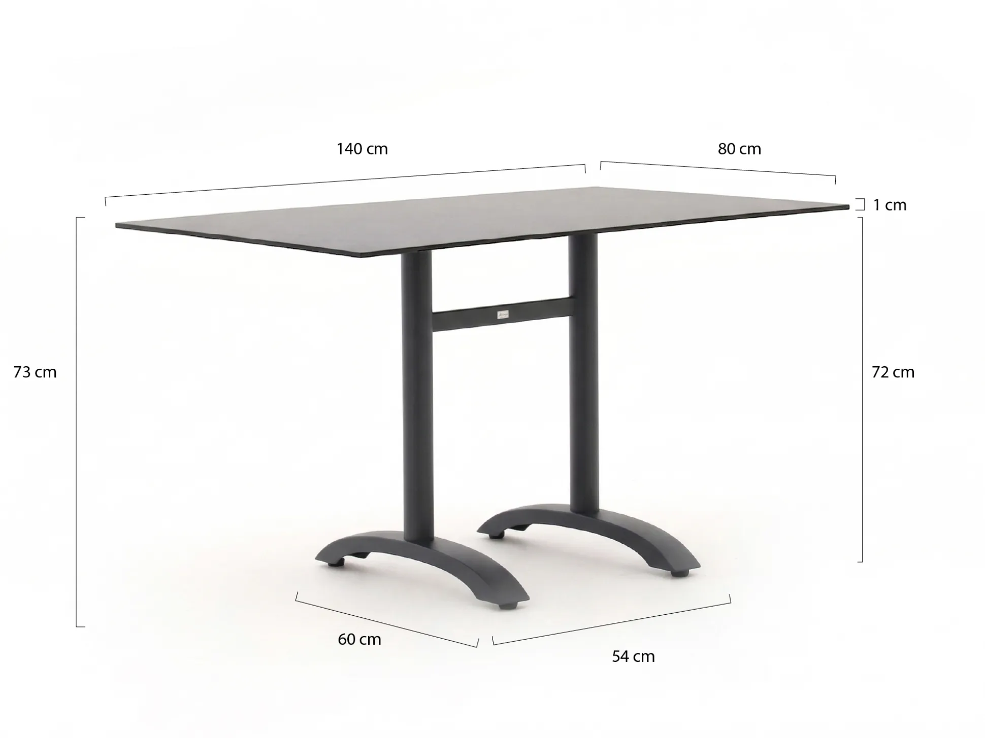 Bellagio Lisio tuintafel 140x80x73cm