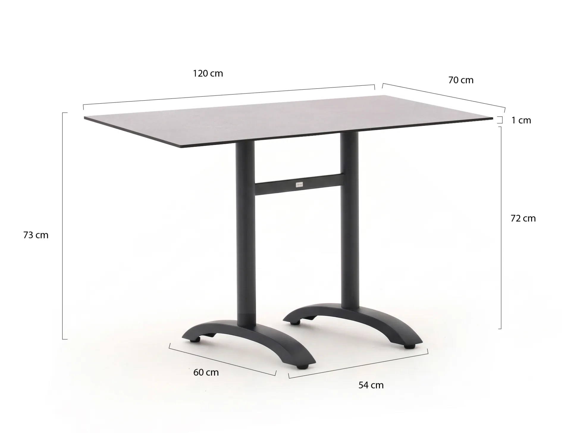Bellagio Lisio tuintafel 120x70x73cm