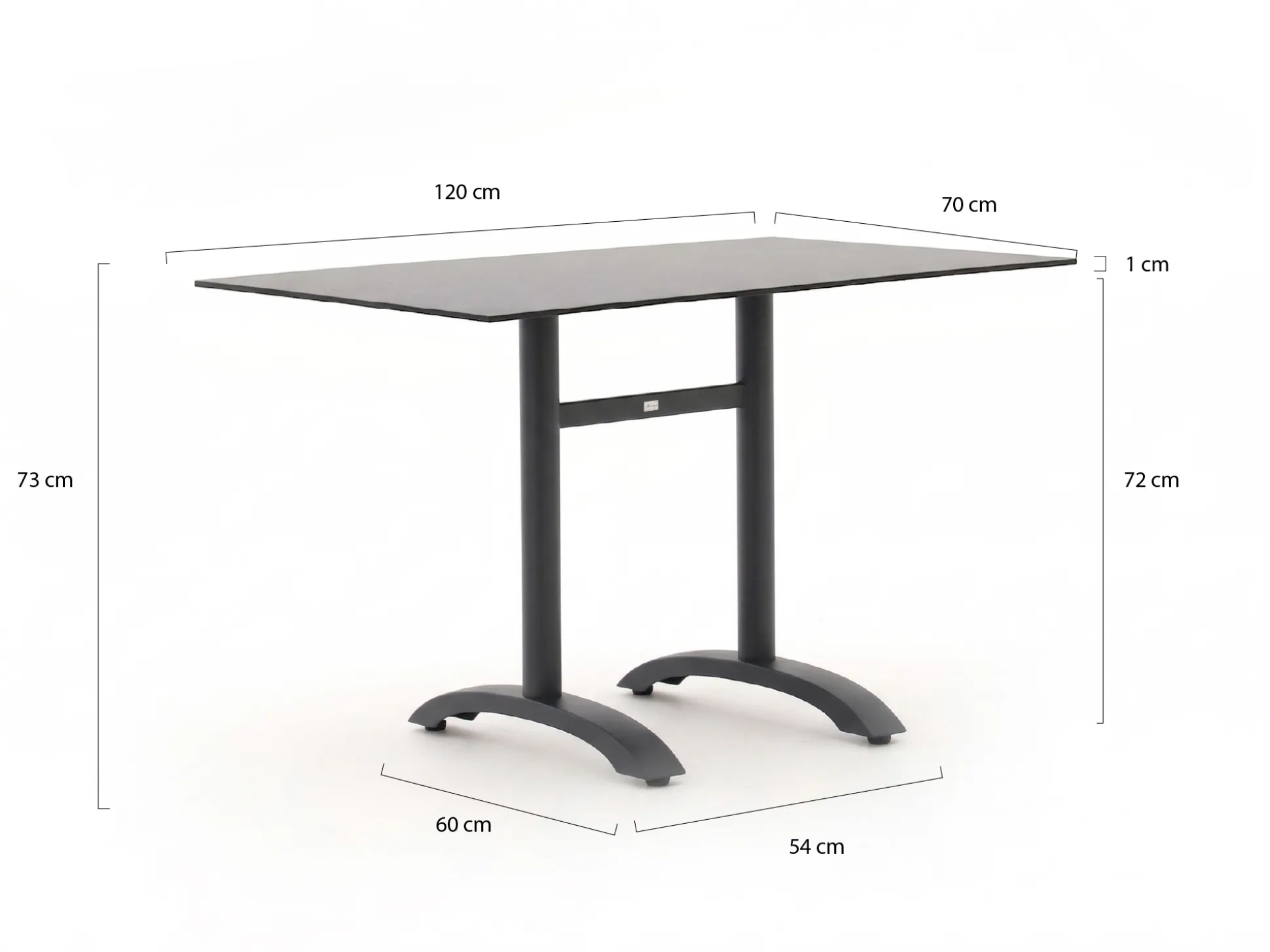 Bellagio Lisio tuintafel 120x70x73cm
