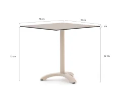 Bellagio Lisio tuintafel 70x70x73cm