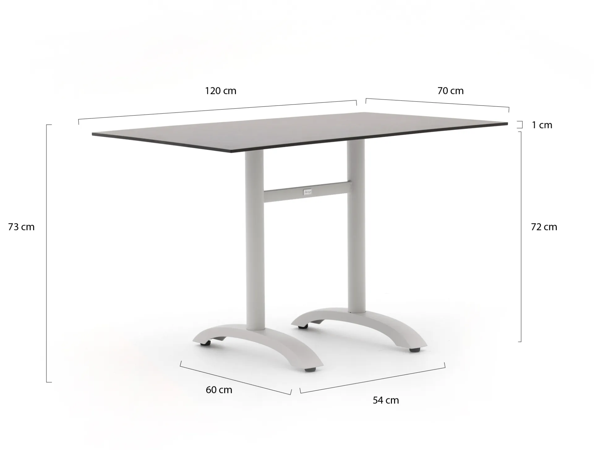 Bellagio Lisio tuintafel 120x70x73cm