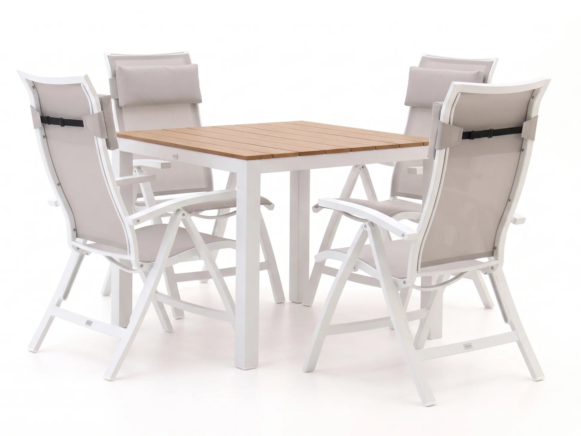 Bellagio Lugo/Fidenza 90cm dining tuinset 5-delig verstelbaar