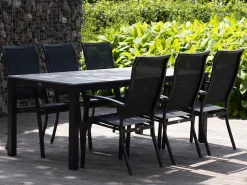 Bellagio Lugo/Fidenza 220cm dining tuinset 7-delig stapelbaar