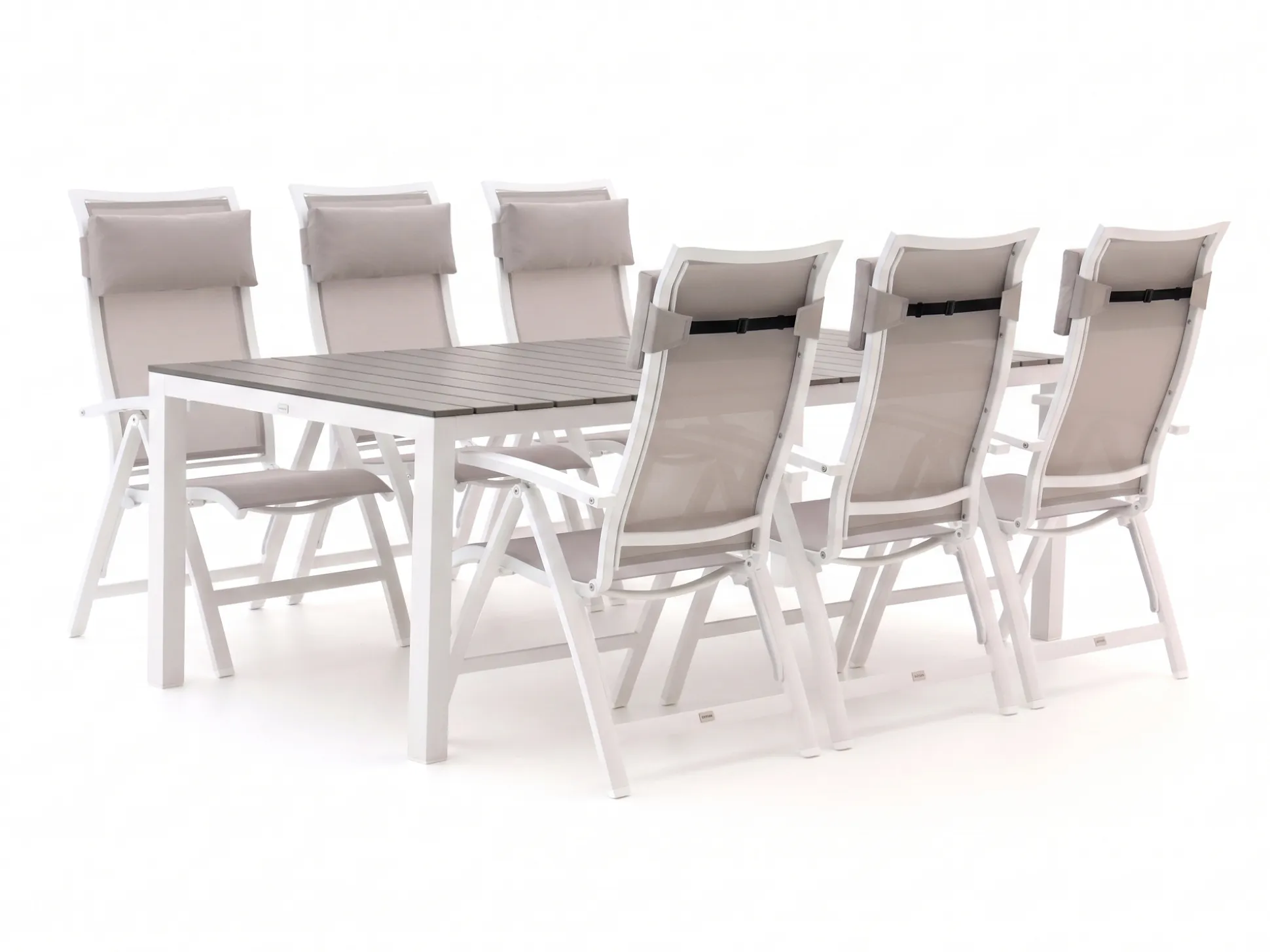 Bellagio Lugo/Fidenza 220cm dining tuinset 7-delig verstelbaar