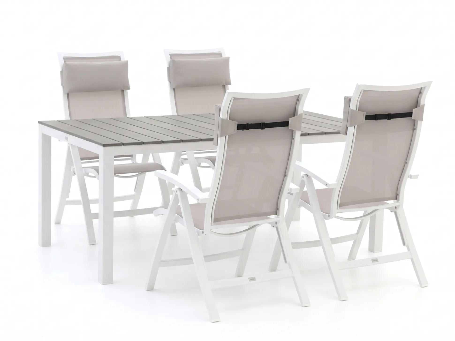Bellagio Lugo/Fidenz 183cm dining tuinset 5-delig verstelbaar