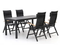 Bellagio Lugo/Menzano 160cm dining tuinset 5-delig verstelbaar