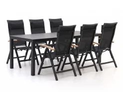 Bellagio Lugo/Menzano 220cm dining tuinset 7-delig verstelbaar