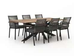 Bellagio Marudo/Furato 220cm dining tuinset 7-delig stapelbaar