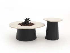 Bellagio Mineo/Cosidune hoek loungeset met vuurtafels 6-delig