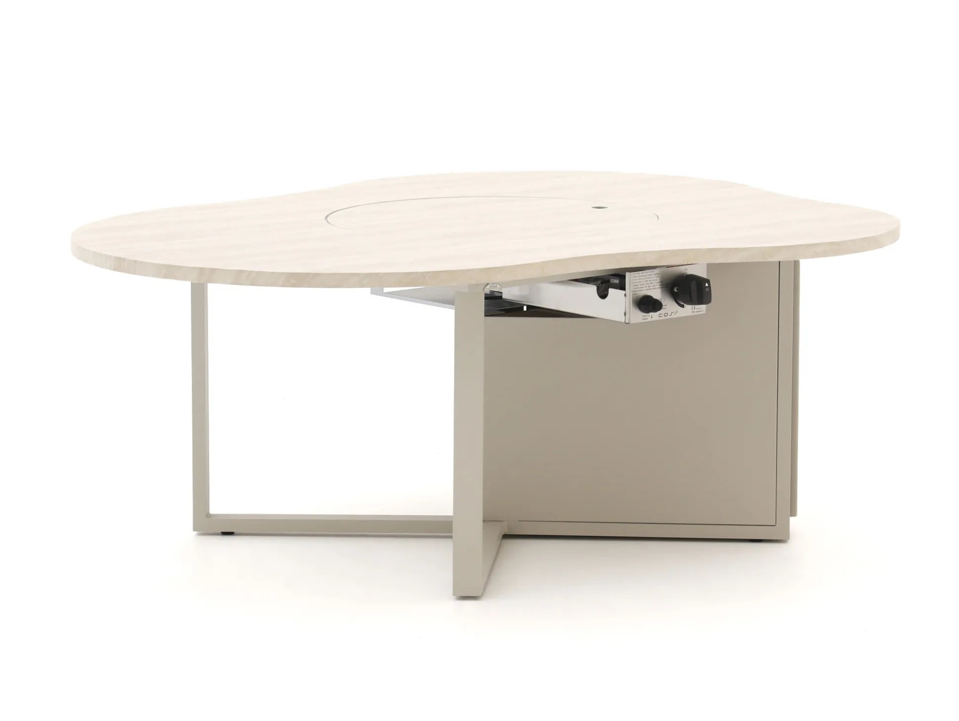 Bellagio Mineo/Cosiloft Novi hoek loungeset met vuurtafel 5-delig