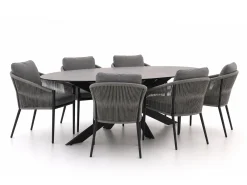 Bellagio Mineo/Furato ellips 240cm dining tuinset 7-delig