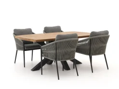 Bellagio Mineo/Induno deens Ovaal 180cm dining tuinset 5-delig