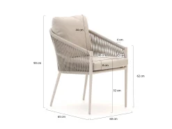 Bellagio Mineo/Induno deens Ovaal 180cm dining tuinset 5-delig