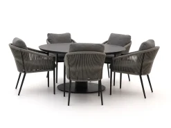Bellagio Mineo/La Fonte ø 150cm dining tuinset 6-delig