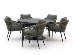 Bellagio Mineo/La Fonte ø 150cm dining tuinset 6-delig