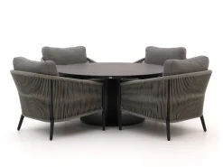 Bellagio Mineo/La Fonte ø150cm low dining tuinset 5-delig