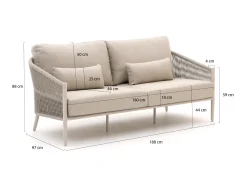 Bellagio Mineo lounge tuinbank 2,5 zits 188cm