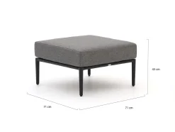 Bellagio Mineo lounge voetenbank 71x71cm