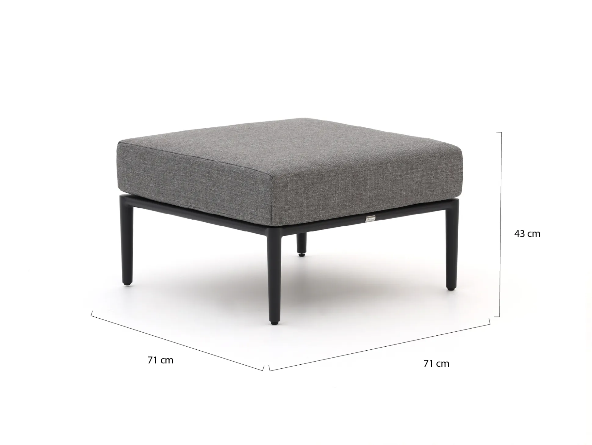 Bellagio Mineo lounge voetenbank 71x71cm