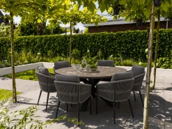 Bellagio Mineo/ROUGH-Y ø 150cm dining tuinset 6-delig